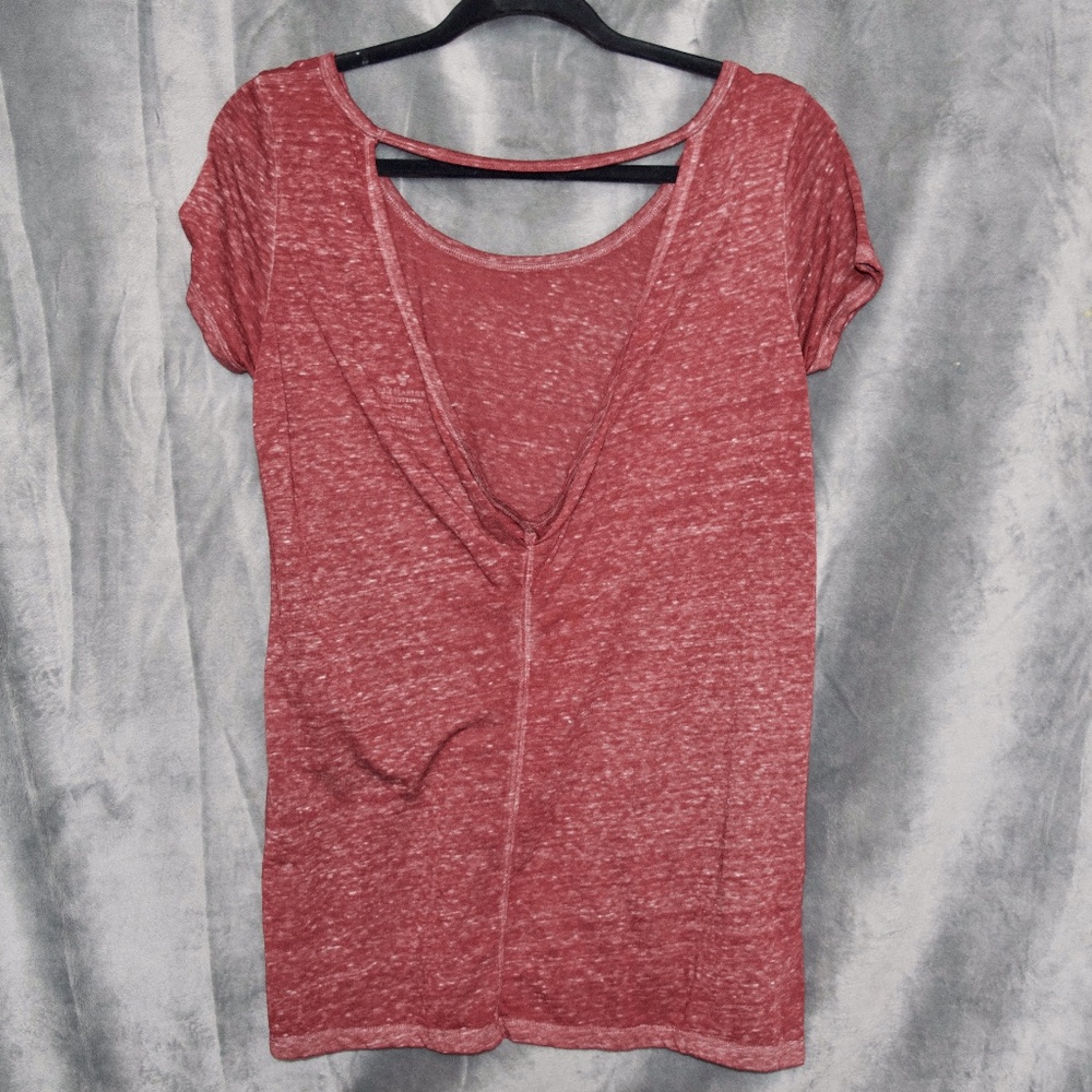 Open-Back Short Sleeve T-Shirt